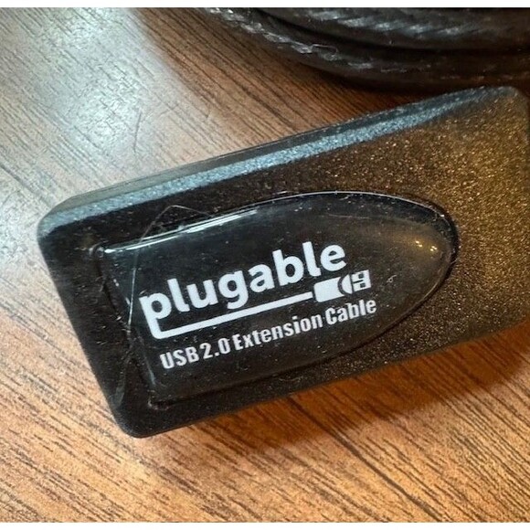 Plugable 5 Meter (16 Foot) USB 2.0 Active Extension Cable Type A Male - A Female - Picture 2 of 5